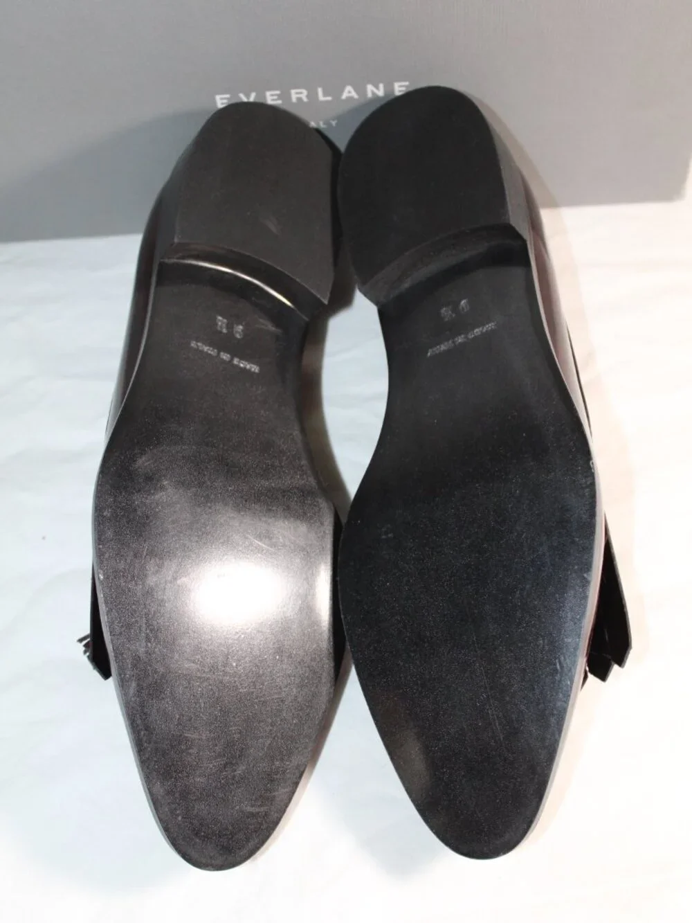 NWB Everlane Cordovan Tassel Fringe Loafers Flats Slip Ons Leather 9.5 - Picture 6 of 8
